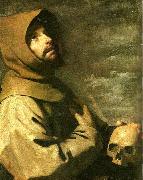 Francisco de Zurbaran st. francis meditating Germany oil painting artist